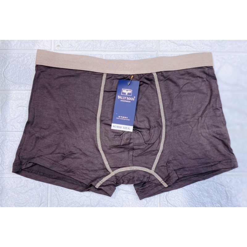 CD | celana dalam Boxer Pria TALLY 9008 Bahan Katun Bamboo Adem dan Soft