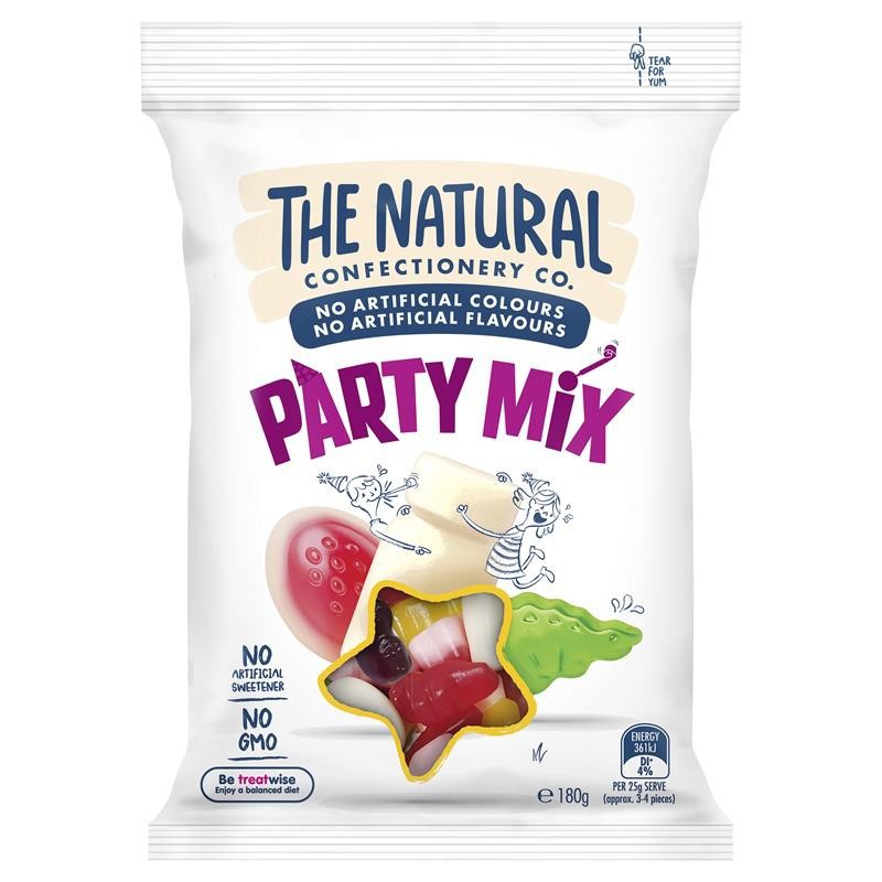 

The Natural Confectionery Co. Party Mix 180g | Party Mix 180g
