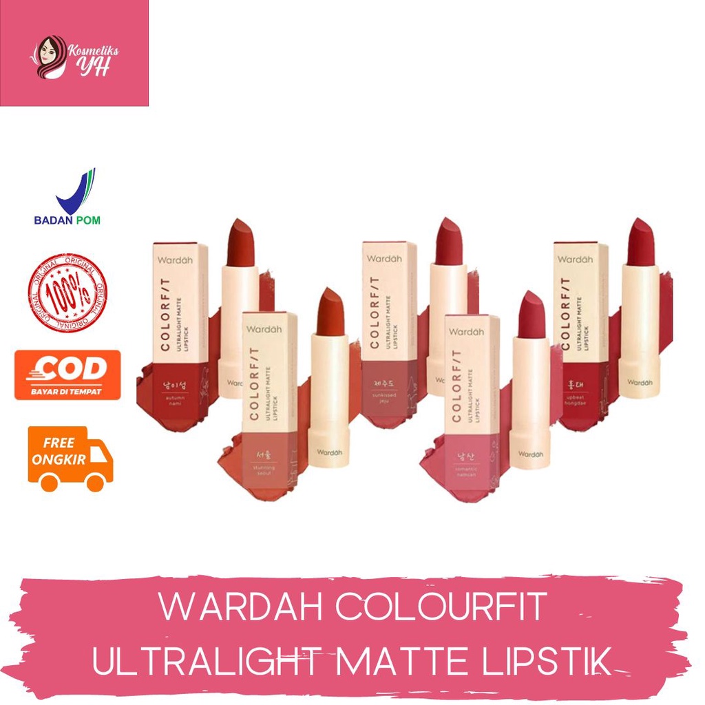 WARDAH LIPSTIK ULTRALIGHT MATTE LIPSTIK WARDAH LIPSTIK BATANG WARDAH COLORFIT ULTRALIGHT MATTE LIPST