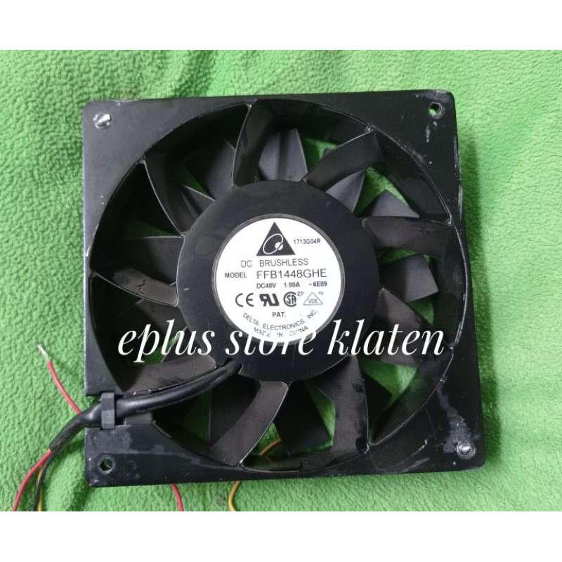 KIPAS FAN DC 48V BRUSHLES MODEL FFB1448GHE 1.80A DELTA ELECTRONICS