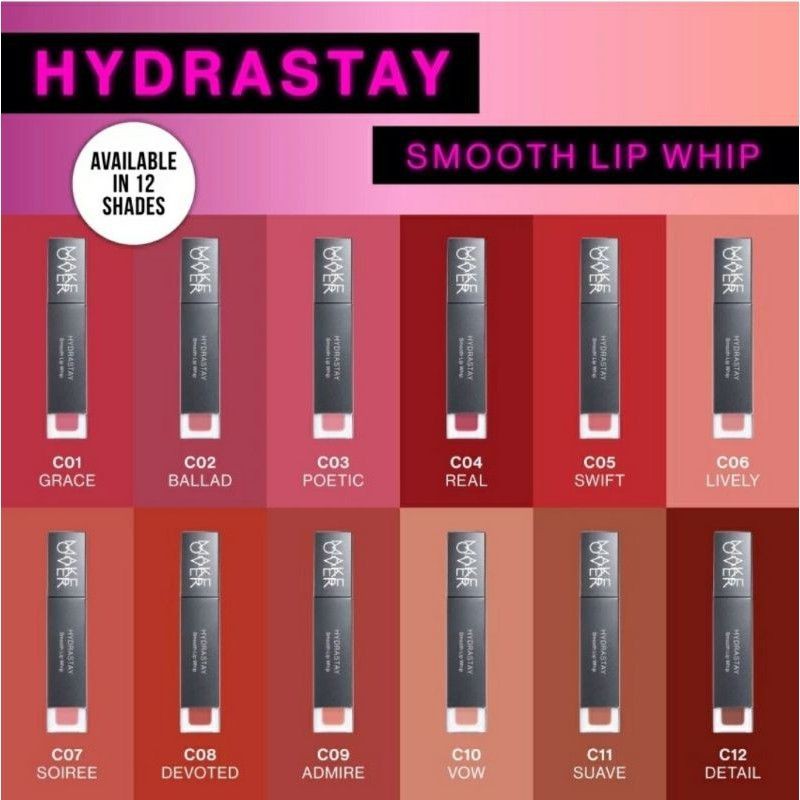 MAKE OVER Hydrastay Smooth Lip Whip 6.5gr