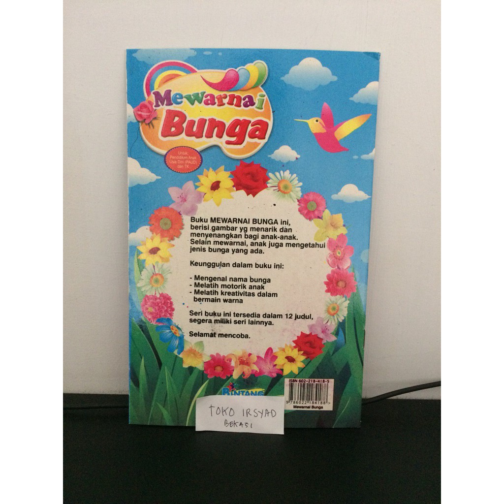 Buku Paud Dan Buku Tk Mewarnai Bunga