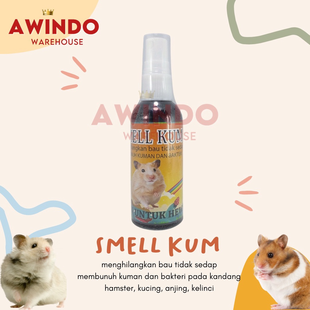 SMELL KUM - Obat Penghilang Bau Busuk Kandang Kucing Anjing Hamster