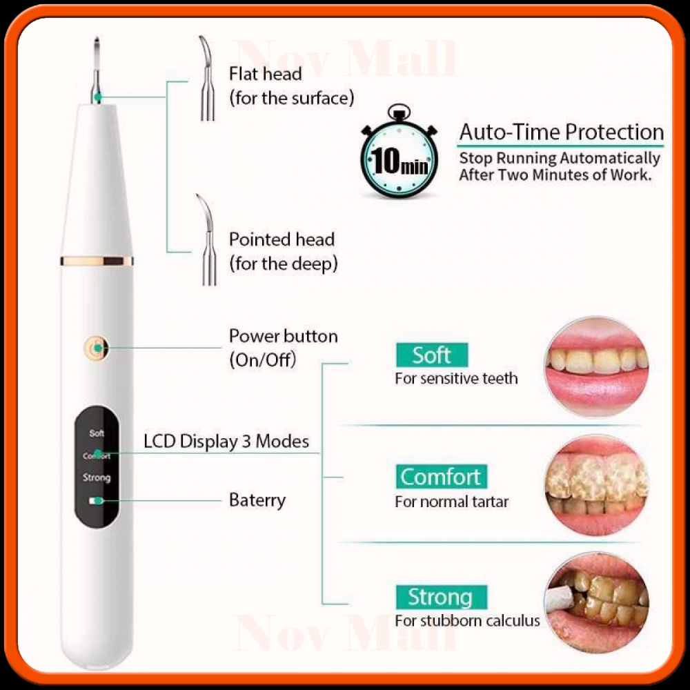 Pembersih Karang Plak Gigi Ultrasonic Dental Electric -GG490