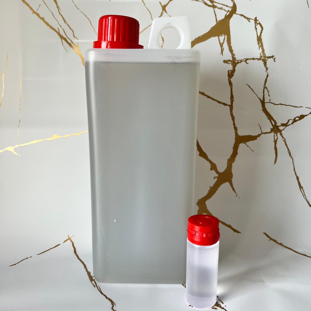 RESIN 1000 gram + Katalis Recin Bening Merah Recine Catalis fiber Acrylic DIY Clear Bening Prakarya 