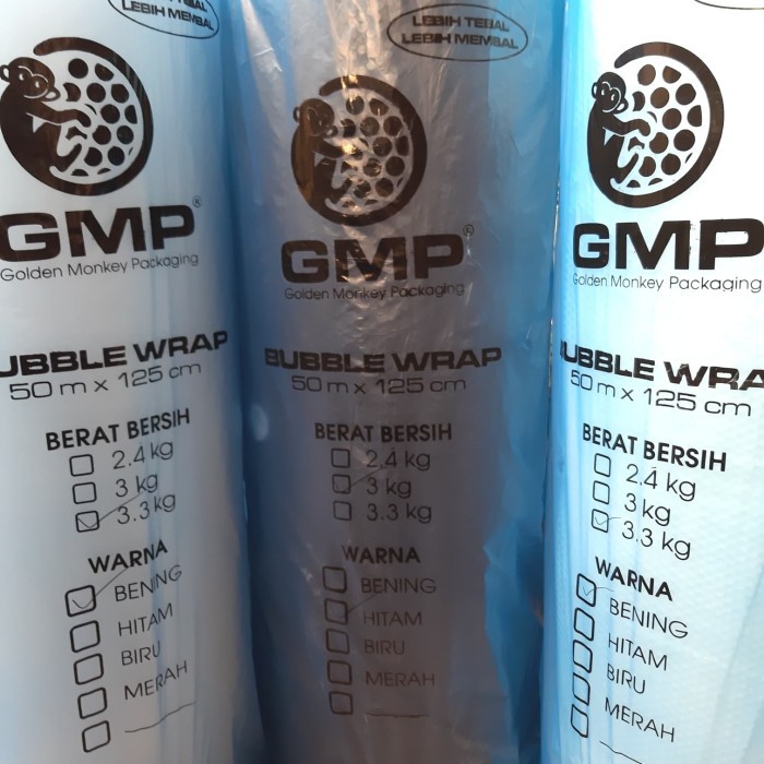 

Bubble wrap 125cm P50M w bening w hitam GMP hanya dengan GRAB INSTAN G