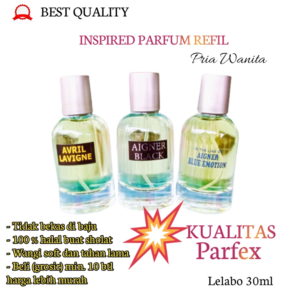 parfum refil aroma tahan lama -+ isi 35 ml ~aroma request sesuai selera.parfum wanita tahan lma