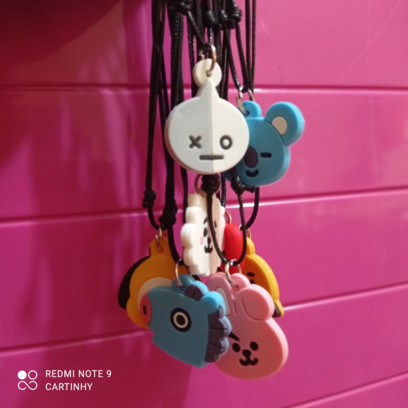 kalung liontin bts bt21 per lusin 12pc#cartinhy