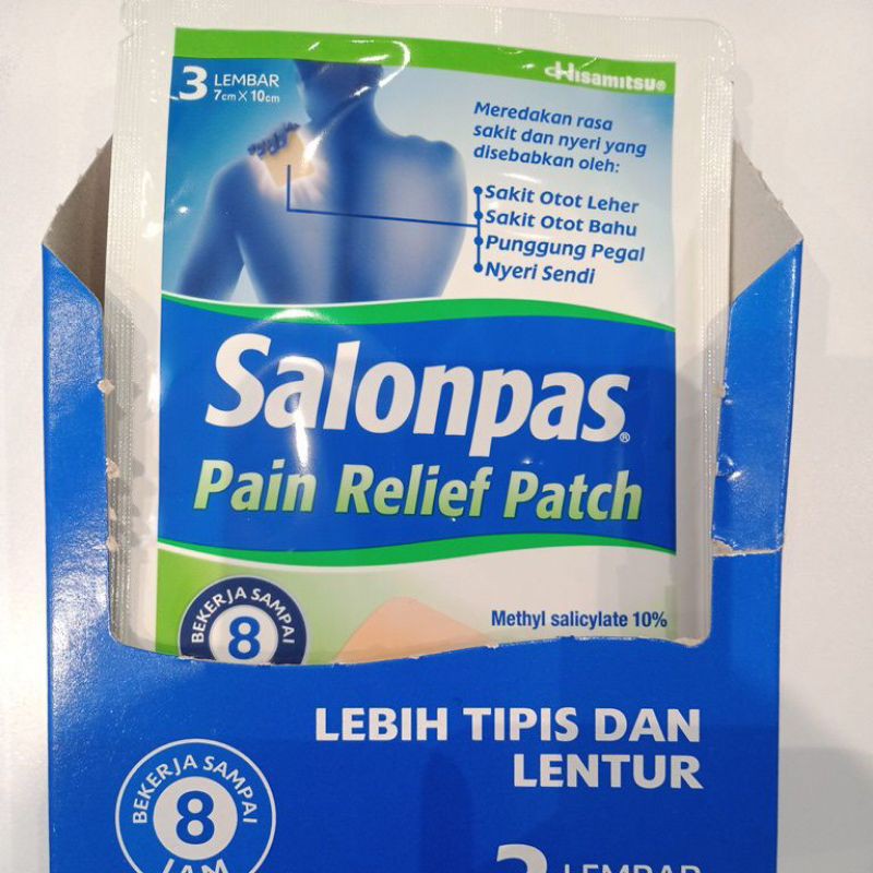 [PROMO TERMURAH] SALONPAS Pain Relief Patch Pereda Nyeri isi 3 &amp; 5 Lembar