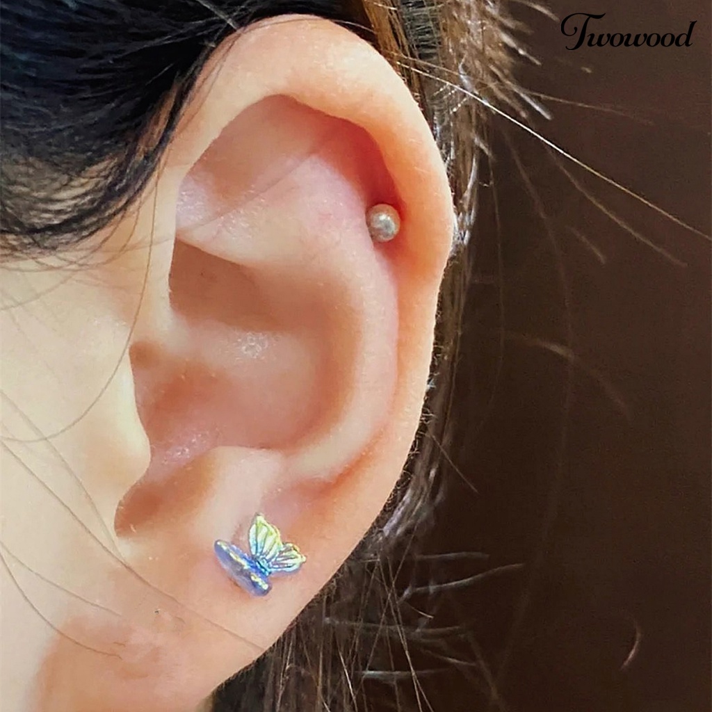 3pcs Anting Stud Bahan Resin Untuk Wanita