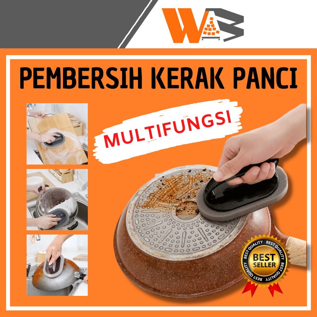 COD Pembersih Kerak Panci Wajan Gosong Penghilang Kerak Panci Wajan Hitam Gosong Magic Sponge E25