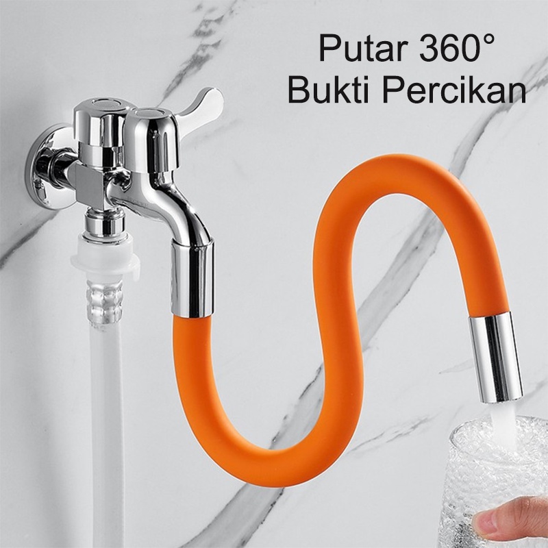 Selang Flexible Ekstensi Keran Air  Wastafel Flexible Bisa Berputar  360 Derajat ️Anti Karat Tahan Lama Untuk Dapur/ Kamar Mandi