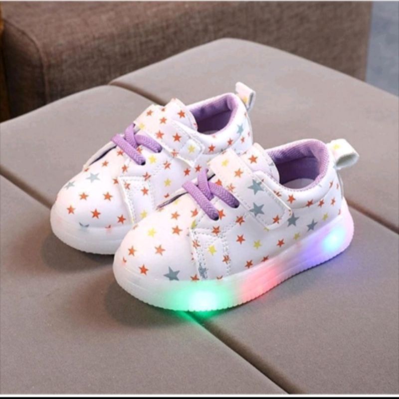 Sepatu STARRY Lampu LED Sepatu Anak Perempuan Size 21-30