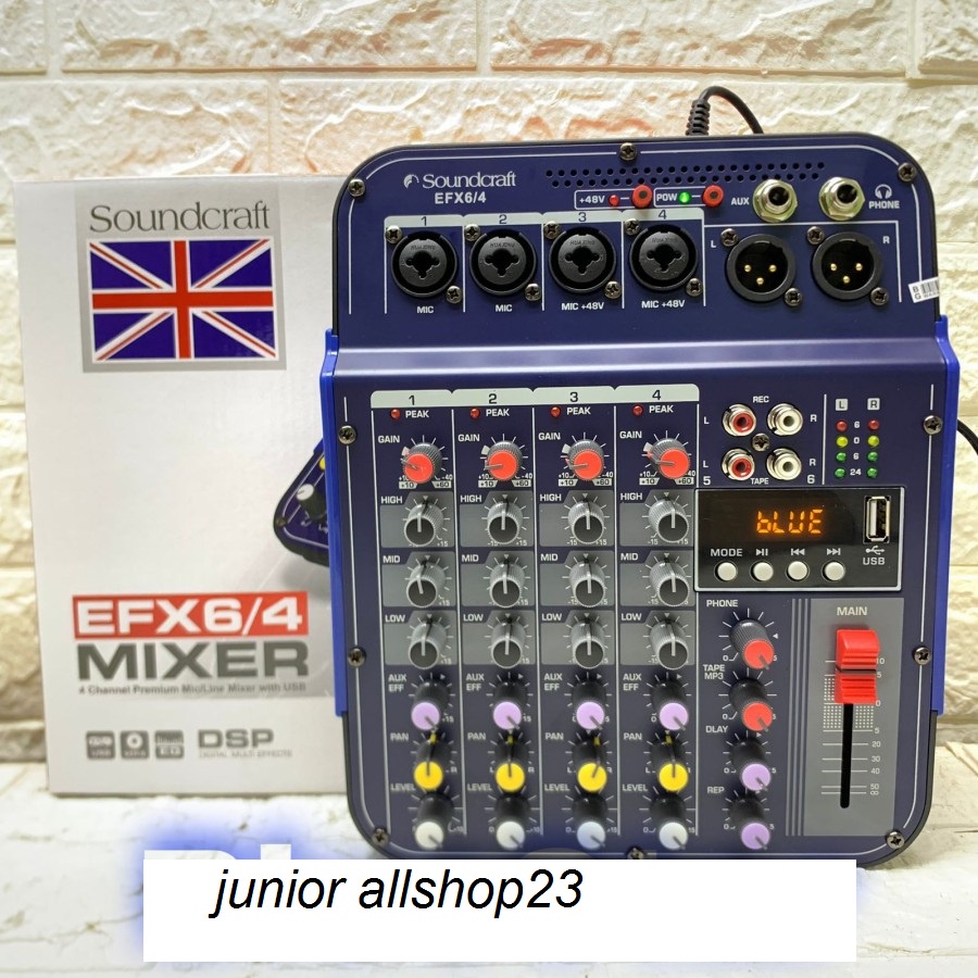 Mixer Soundcraft EFX 6/4 USB - Bluetooth 4 Channel