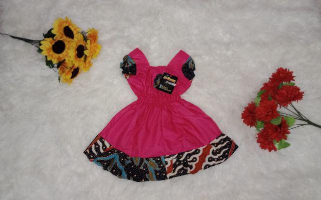 Daster Batik Rayon Anak Lengan Renda Pendek,baju Harian Anak Grosir Murah