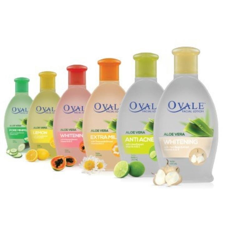 OVALE 2 in 1 facial lotion / Pembersih Wajah anti acne / intense glow whitening