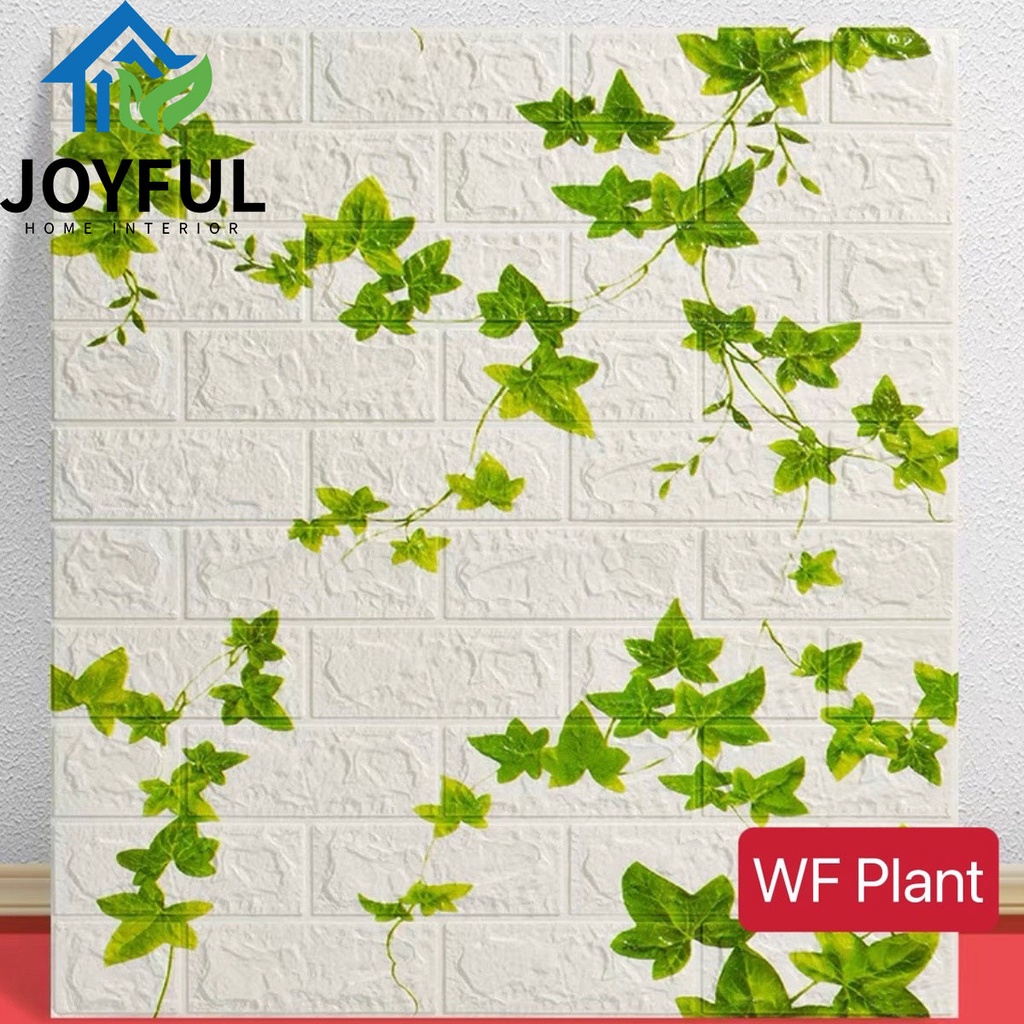 Wallpaper Dinding 3D FOAM Wallfoam 70X77 CM·High Quality-WF PLANT
