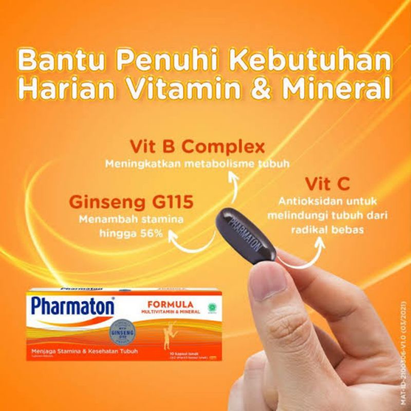 Pharmaton Formula 5 Kapsul / Vitamin Stamina Tubuh Murah