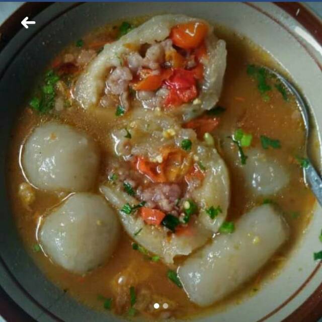 Baso aci granat khas bandung ( cilok kuah dalam kemasan )