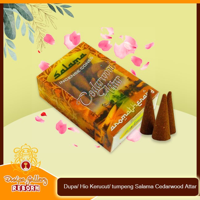 Dupa/ Hio Kerucut/ tumpeng wangi harum Salama Cedarwood Attar