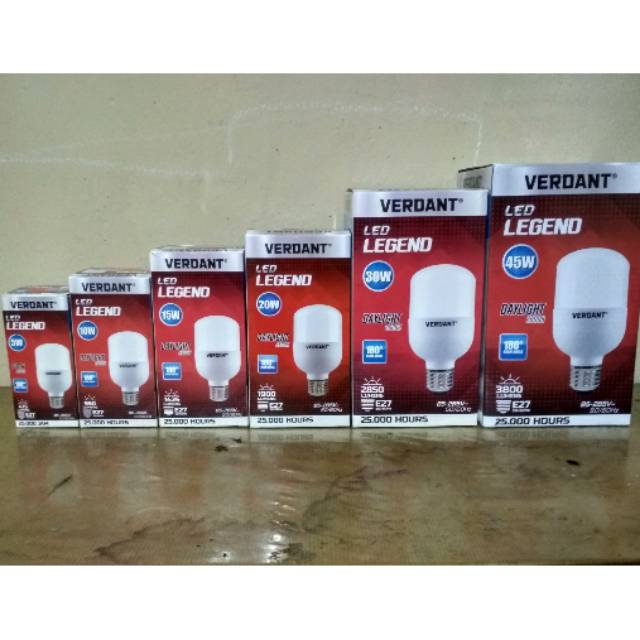 Lampu bohlam led Verdant LED legend 30w, lampu bohlam bergaransi