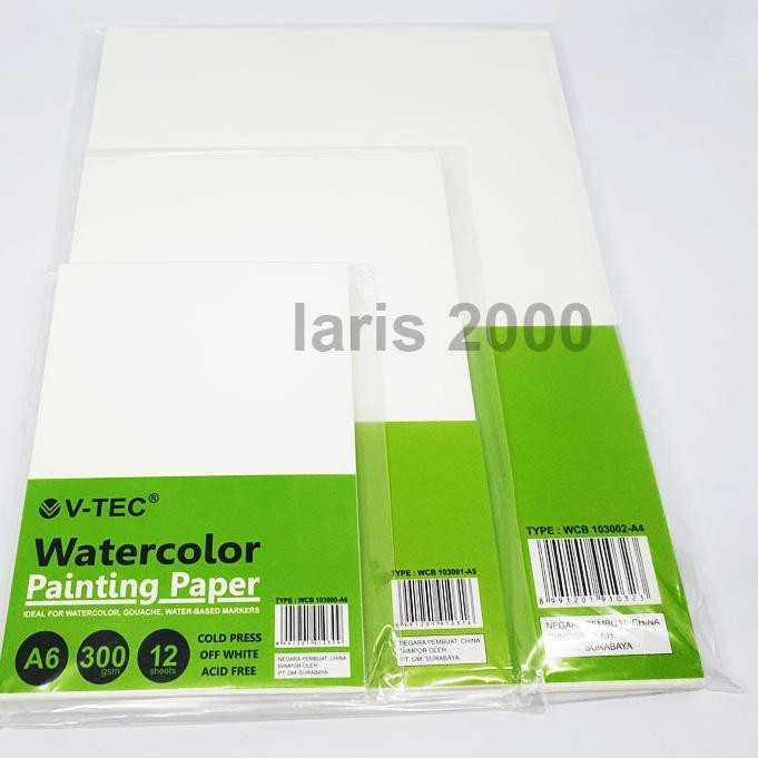 

ey HLS Watercolor Paper / Kertas Cat Air V-tec H7 Big Sale`