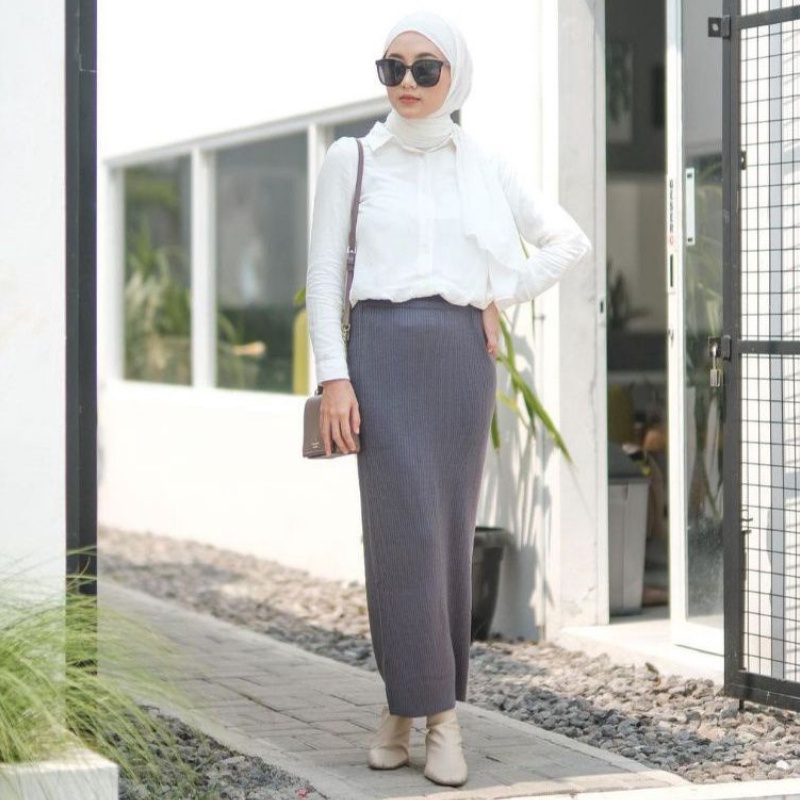 ROK SPAN RAJUT - ROK PREMIUM RAJUT  - ROK WANITA RAJUT