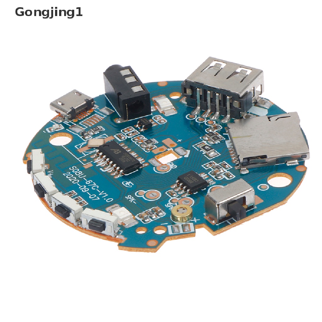 Gongjing1 Papan Decoder Amplifier Audio MP3 Bluetooth Multifungsi 3.7-5V