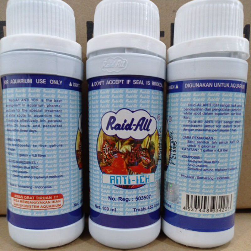 Obat ikan anti jamur RAID ALL ANTI ICH 100ML