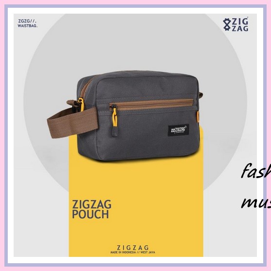 Waistbag Ck Tas  | Tas Waistbag Ck Mirror Original  Waterproof Tas Selempang Pria Zigzag Pouch - Tas