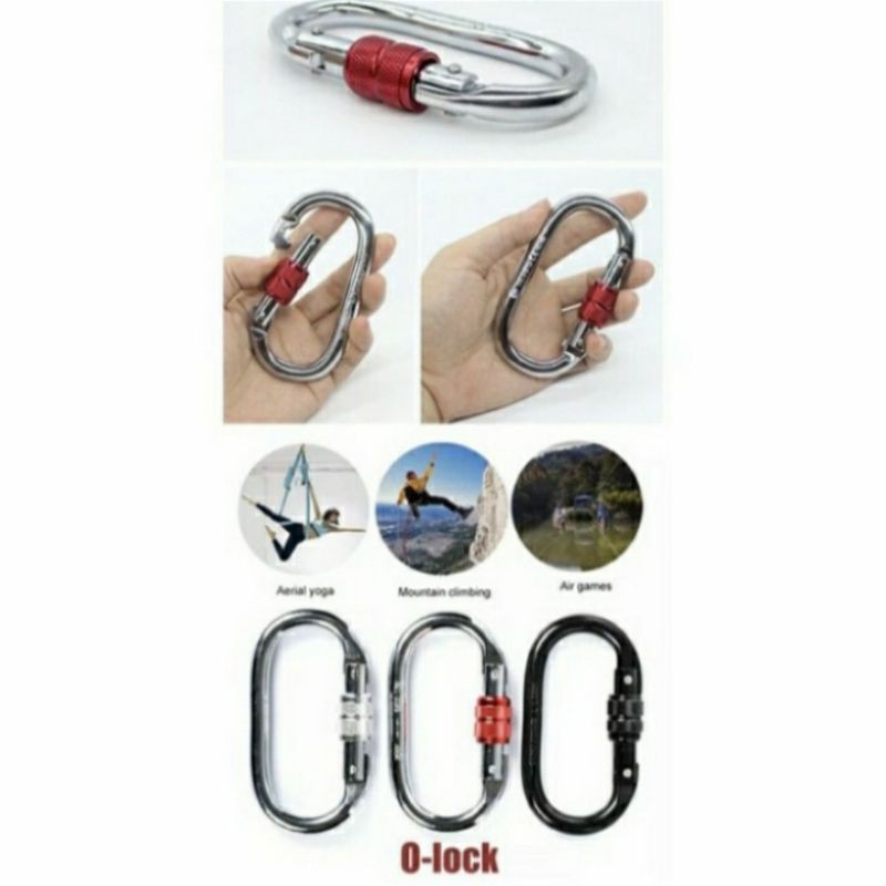 Karabiner 25KN Carabiner Panjat Climbing Carabiner Panjat Tebing Outdoor Gunung
