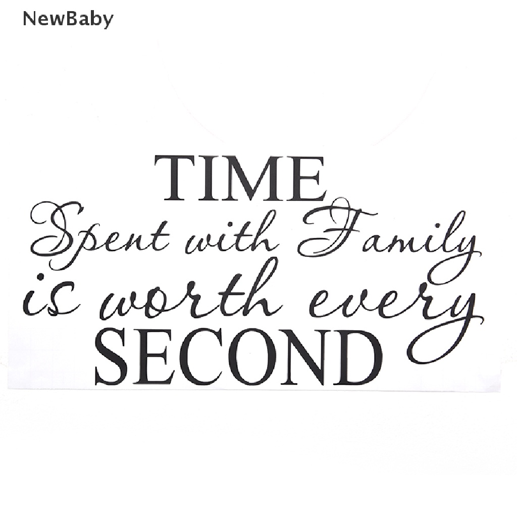 1pc Stiker Dinding Decal Desain time spent with family is worth every second