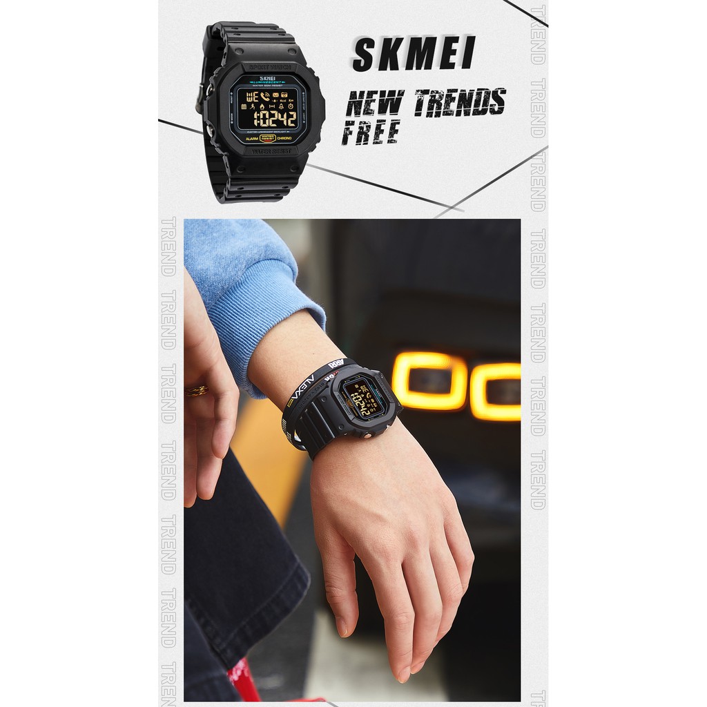 Jam Tangan Pria Skmei 1629 Full Black  Jam Tangan Skmei Jam Tangan Karet Pria Jam Tangan Cowok Sport