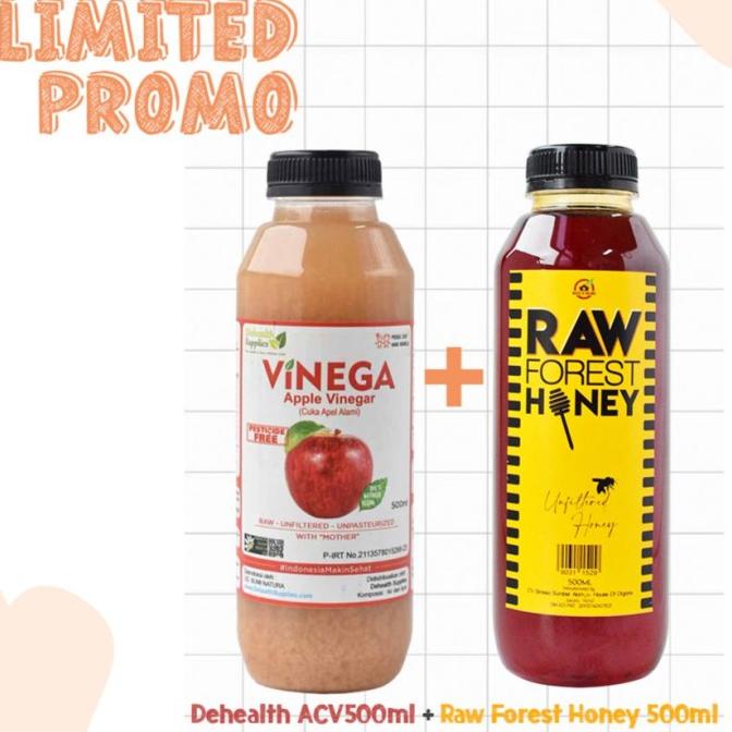 

Promo Dehealth ACV 500 Ml + Raw Forest Honey 500 Ml