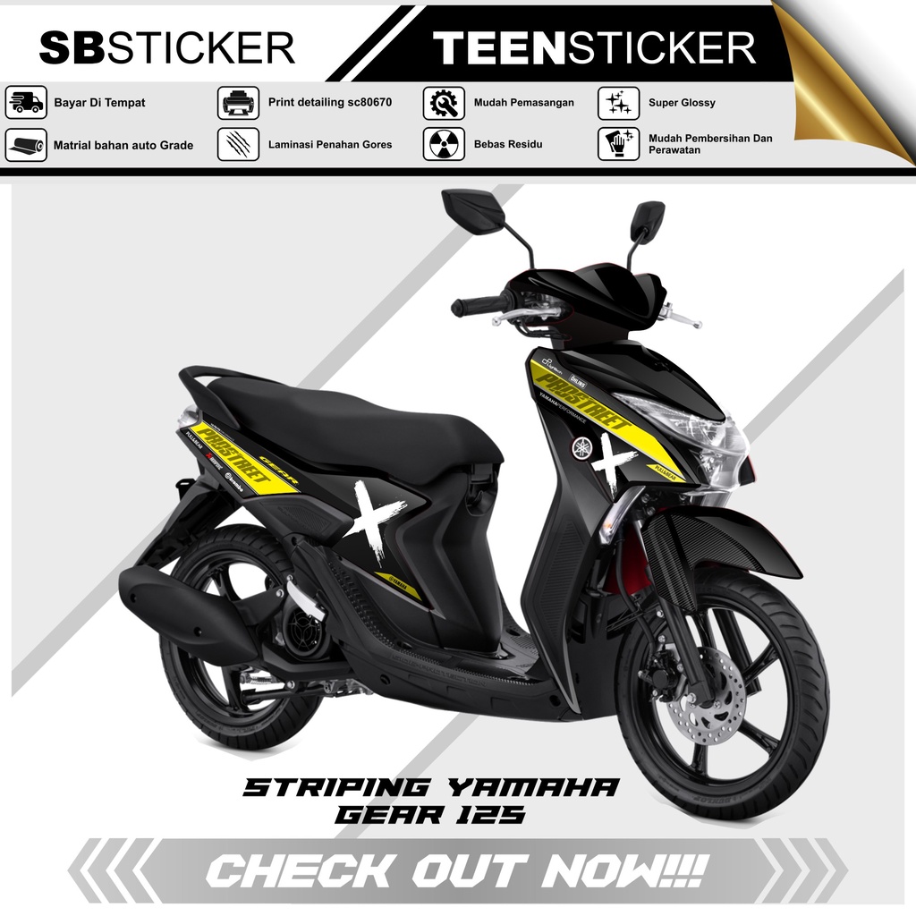 STRIPING GEAR 125 - STRIPING HOLOGRAM YAMAHA GEAR 125 2022 RACING