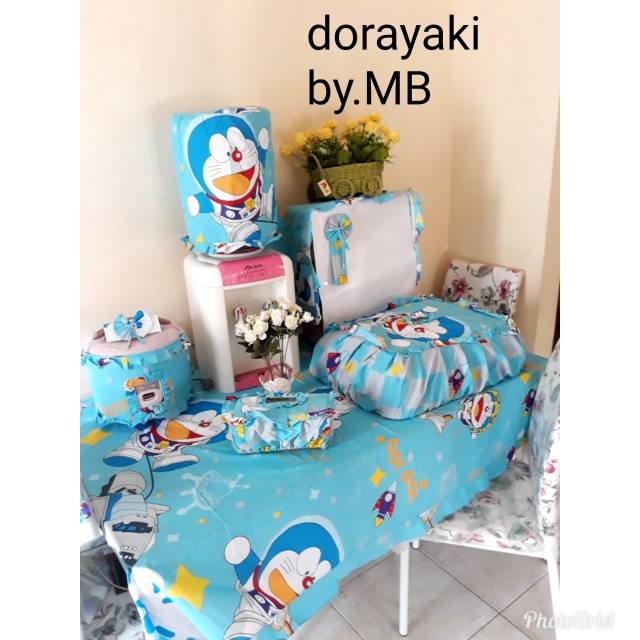 DORAEMON DORAYAKI Karakter Kartun_ Homeset Dapur Murah / Kitchen Set / Taplak Makan / GKM / Dekorasi