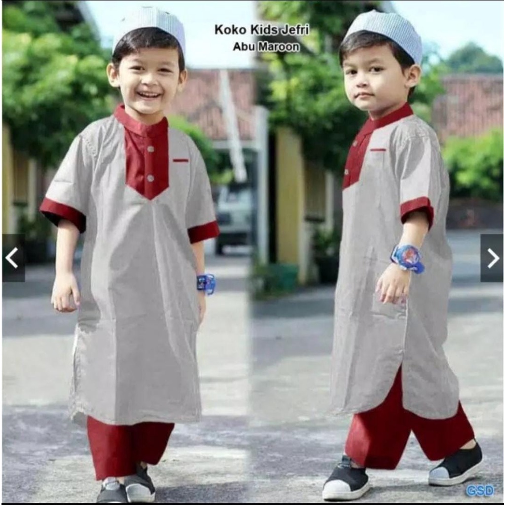 koko anak jefri 1-12thn / baju koko anak