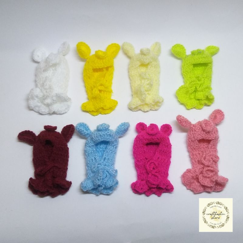 Baju Hamster Rajut Lucu Imut Gemoy Aksesoris Hewan Handmade Model Kupluk Banyak Warna