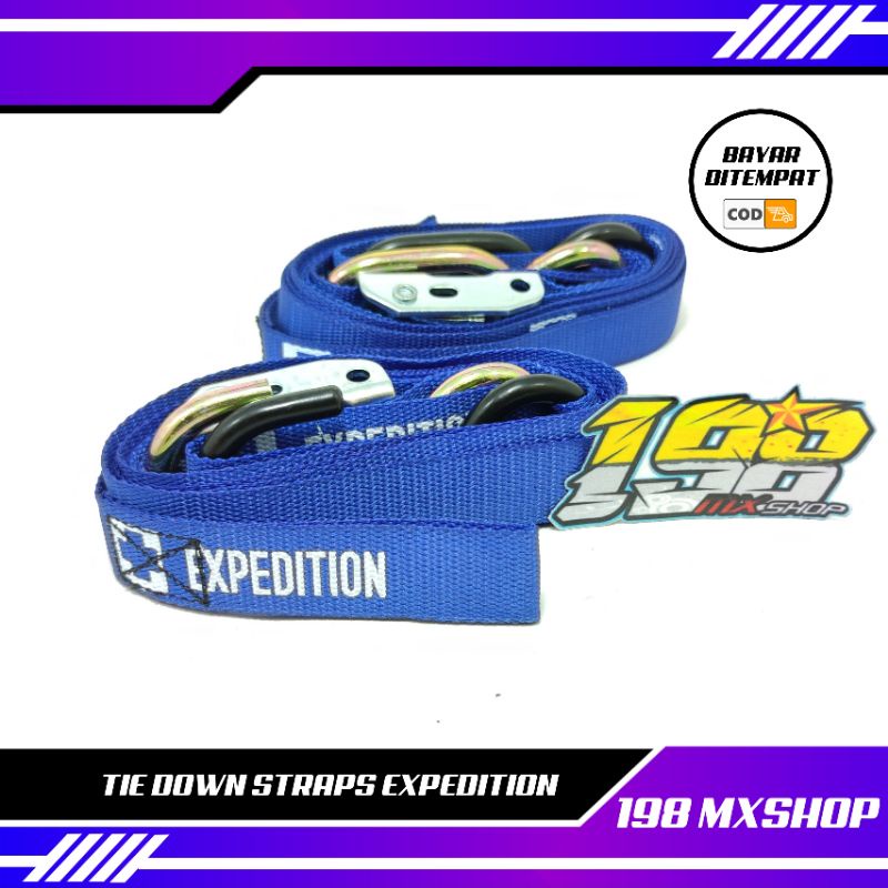 Jual TIE DOWN STRAPS EXPEDITION TALI PENGIKAT MOTOR KLX CRF