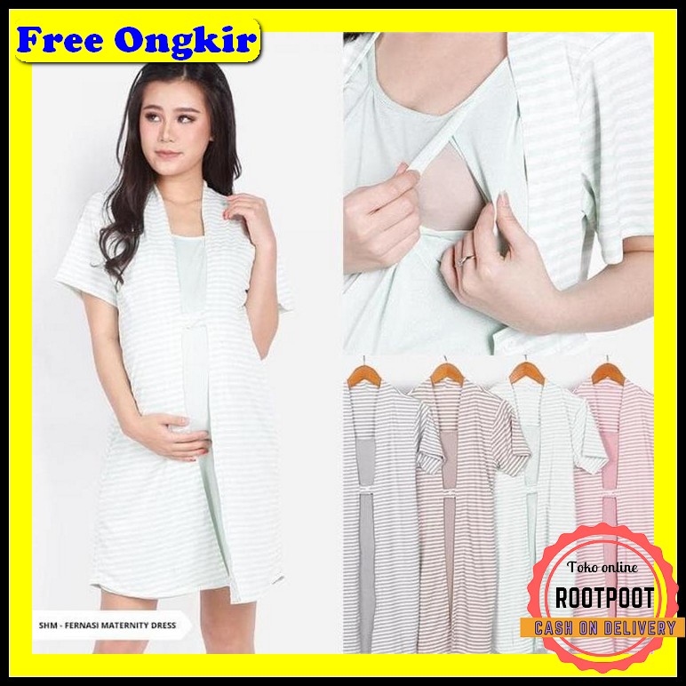 Aurora Maxi Dress Ori Ellora Gamis Jumbo Ld 130 Ld 140 Gamis Ibu Hamil Baju Hamil Dan Menyusui/Dres