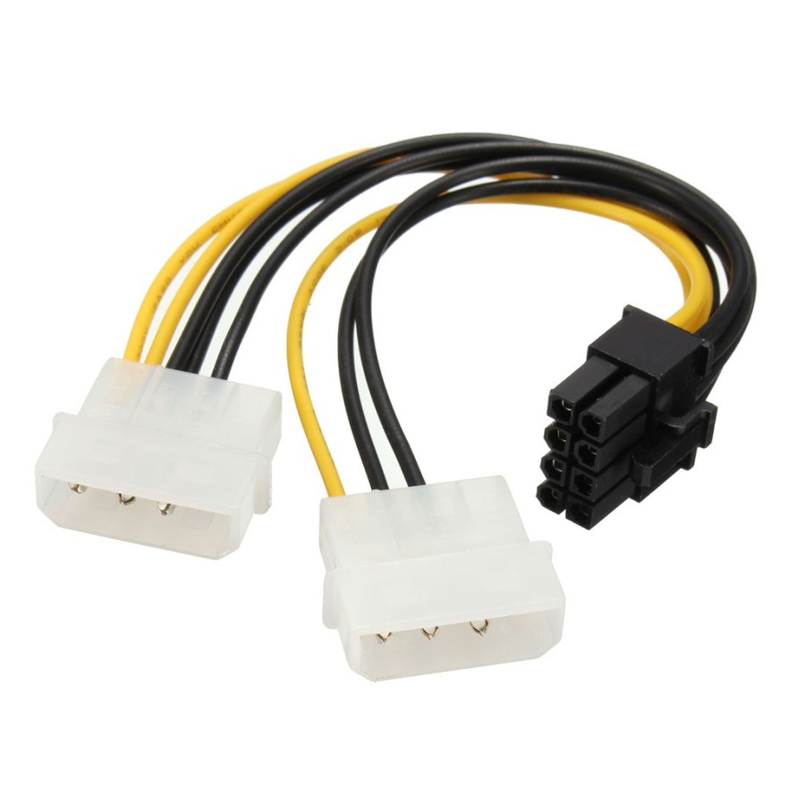 Kabel Power VGA 8 pin Adapter 2 molex to 8 pin / 8pin PCIE / PCI-E