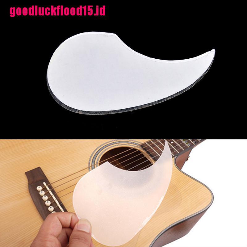 {LUCKID}1pc Transparent Droplets Shell Self-sticking Pickguard for Acoustic Guitar