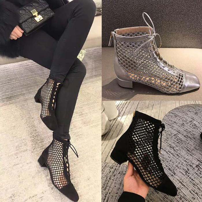 mesh shoes heels