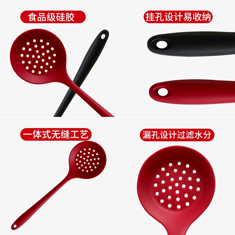 Sendok Spatula Sup Bahan Silikon Dengan Gagang Panjang 110