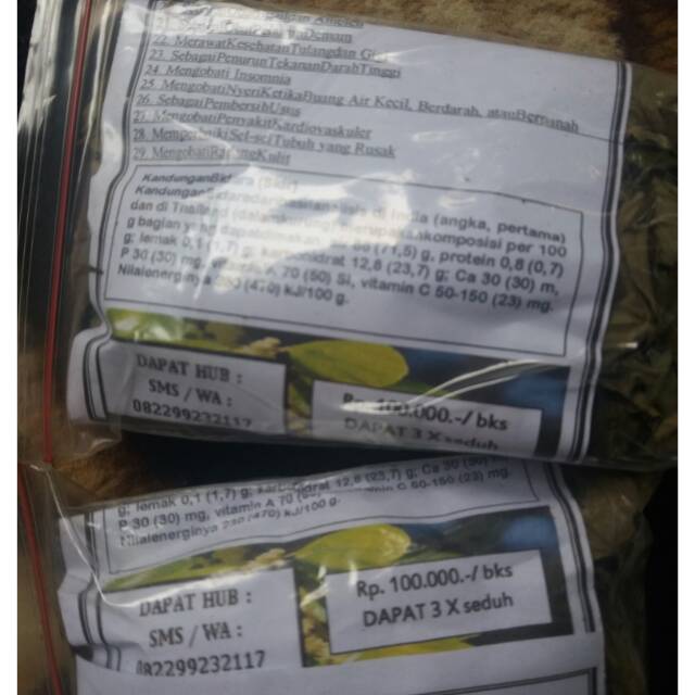 Daun kering Bidara Arab