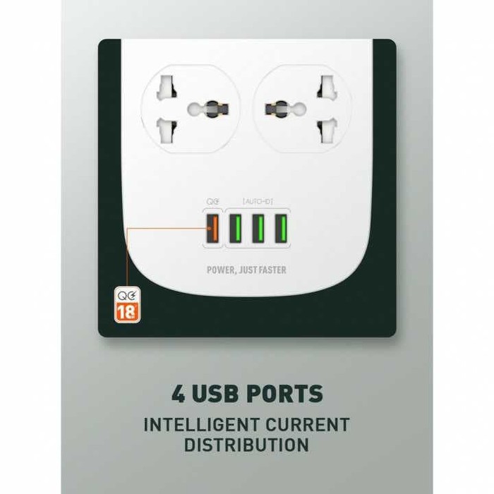 Stop Kontak LDNIO SC4407 Support Fast Charging