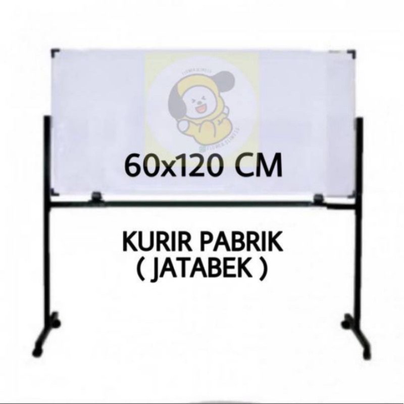 

Whiteboard Sakura 60x120 standing magnet Papan tulis sakura 60x120 standing single face double face magnet