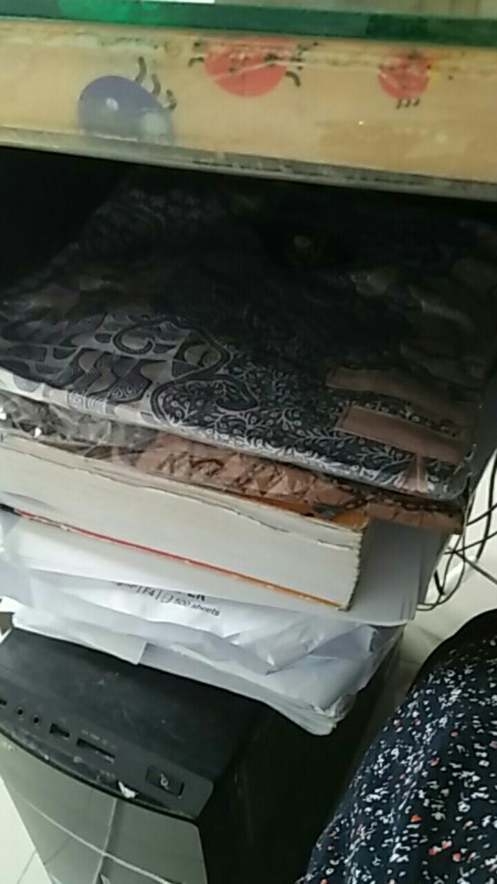 Tey-17 Batik Wanita Asj Sa Hrb026 Kenongo Kemeja Tosca Pendek