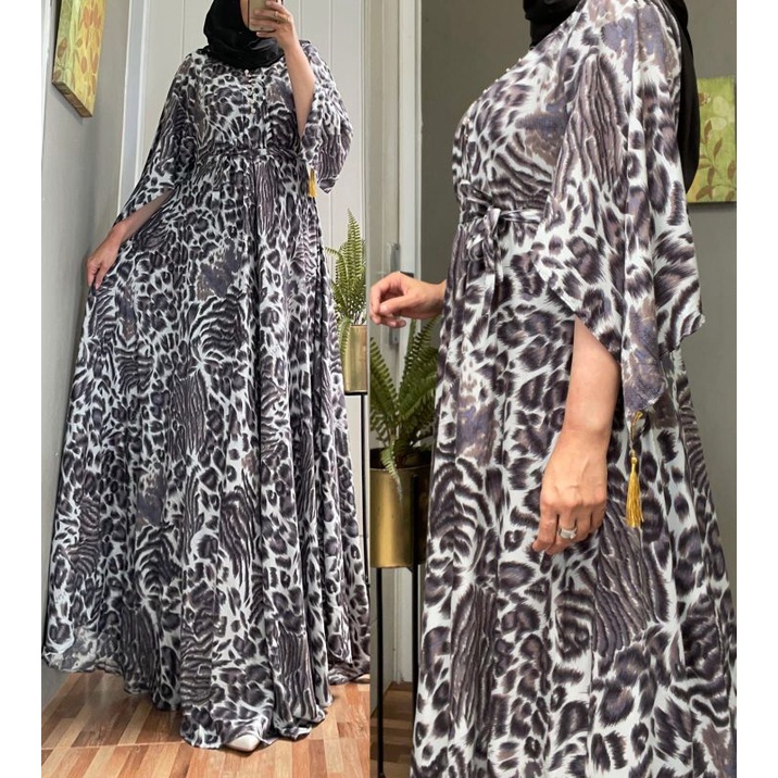 GAMIS LUNA MAYA DRESS LEOPARD