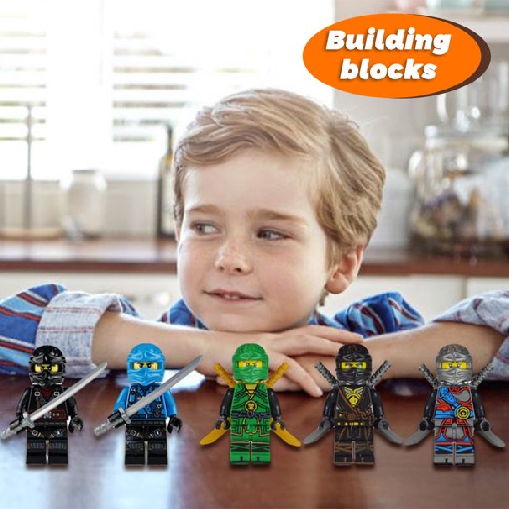 Xo 20pcs Mainan Balok Bangunan Partikel Kecil DIY Desain Boneka Ninjago Untuk Hadiah Ulang Tahun Anak